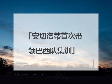 安切洛蒂首次带领巴西队集训