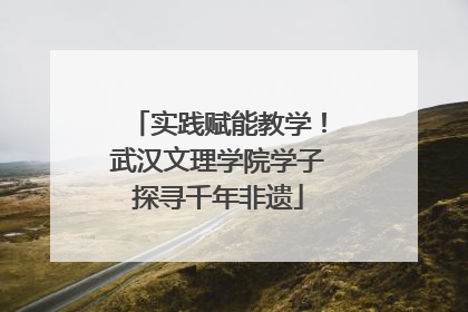 实践赋能教学！武汉文理学院学子探寻千年非遗