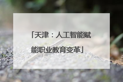 天津：人工智能赋能职业教育变革