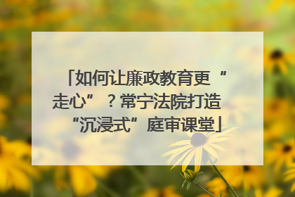 如何让廉政教育更“走心”？常宁法院打造“沉浸式”庭审课堂