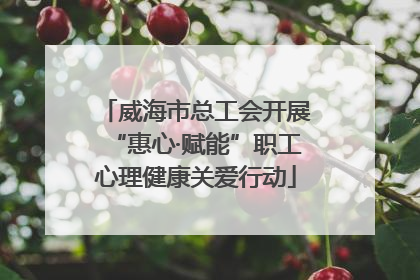 威海市总工会开展“惠心·赋能”职工心理健康关爱行动