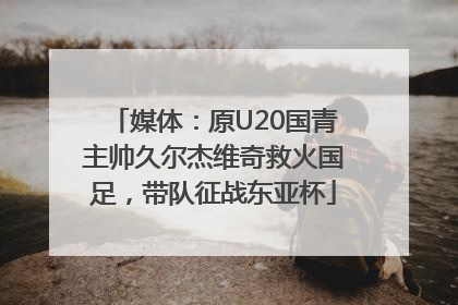 媒体：原U20国青主帅久尔杰维奇救火国足，带队征战东亚杯