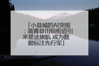 小县城的AI突围：高青县田镇街道引来星途旗航 成为数据标注先行军