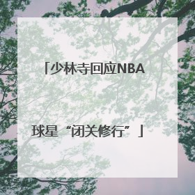 少林寺回应NBA球星“闭关修行”