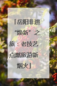 岳阳非遗“焕新”之旅：老技艺点燃旅游新烟火