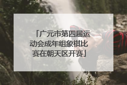 广元市第四届运动会成年组象棋比赛在朝天区开赛