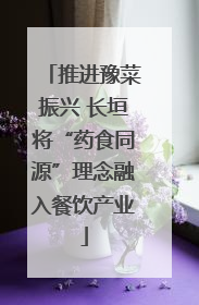 推进豫菜振兴 长垣将“药食同源”理念融入餐饮产业
