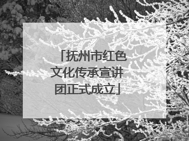 抚州市红色文化传承宣讲团正式成立