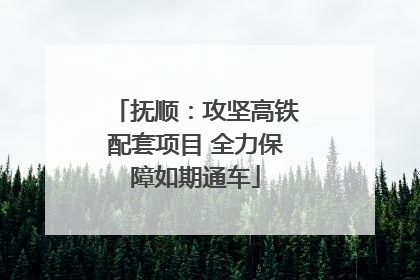 抚顺：攻坚高铁配套项目 全力保障如期通车