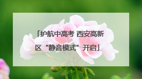 护航中高考 西安高新区“静音模式”开启
