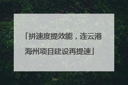拼速度提效能，连云港海州项目建设再提速