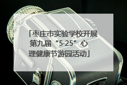 枣庄市实验学校开展第九届“5·25”心理健康节游园活动