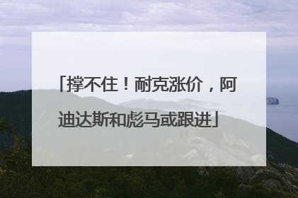 撑不住！耐克涨价，阿迪达斯和彪马或跟进