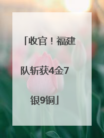 收官！福建队斩获4金7银9铜
