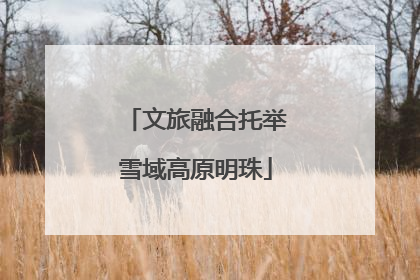 文旅融合托举雪域高原明珠