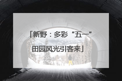 新野：多彩“五一” 田园风光引客来