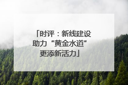 时评：新线建设助力“黄金水道”更添新活力