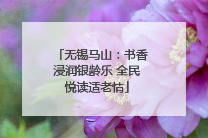 无锡马山：书香浸润银龄乐 全民悦读适老情
