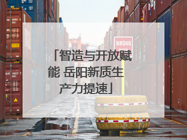 智造与开放赋能 岳阳新质生产力提速