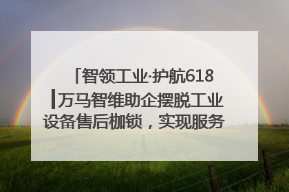 智领工业·护航618┃万马智维助企摆脱工业设备售后枷锁，实现服务与效能价值共振！