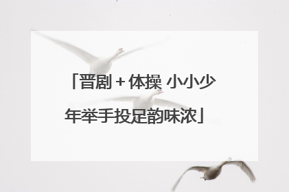 晋剧＋体操 小小少年举手投足韵味浓
