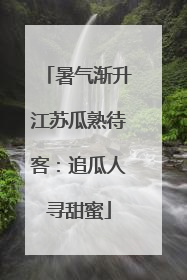 暑气渐升江苏瓜熟待客：追瓜人寻甜蜜