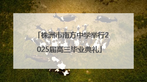 株洲市南方中学举行2025届高三毕业典礼