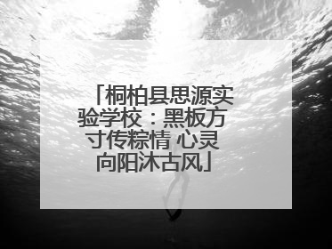 桐柏县思源实验学校：黑板方寸传粽情 心灵向阳沐古风