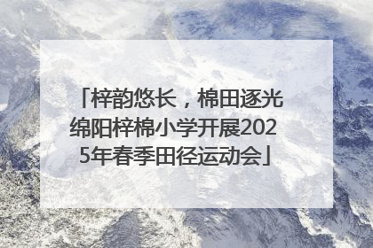 梓韵悠长，棉田逐光 绵阳梓棉小学开展2025年春季田径运动会