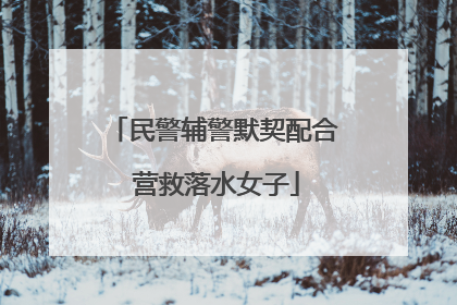 民警辅警默契配合 营救落水女子