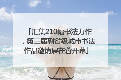 汇集210幅书法力作，第三届副省级城市书法作品邀请展在蓉开幕