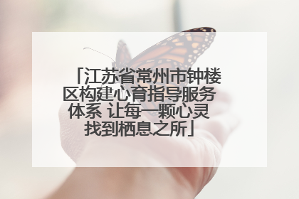 江苏省常州市钟楼区构建心育指导服务体系 让每一颗心灵找到栖息之所