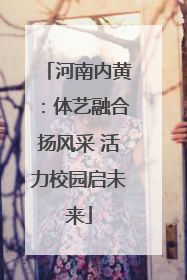 河南内黄：体艺融合扬风采 活力校园启未来