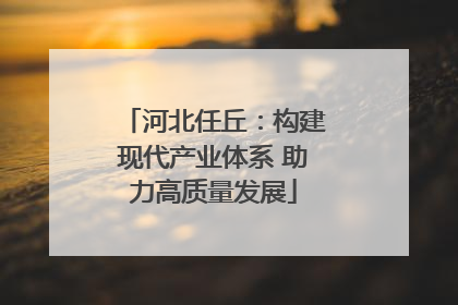河北任丘：构建现代产业体系 助力高质量发展