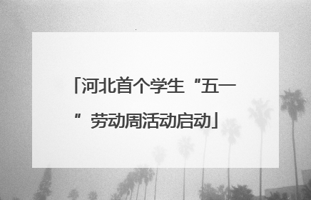 河北首个学生“五一”劳动周活动启动