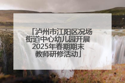 泸州市江阳区况场街道中心幼儿园开展2025年春期期末教师研修活动