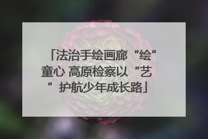 法治手绘画廊“绘”童心 高原检察以“艺”护航少年成长路