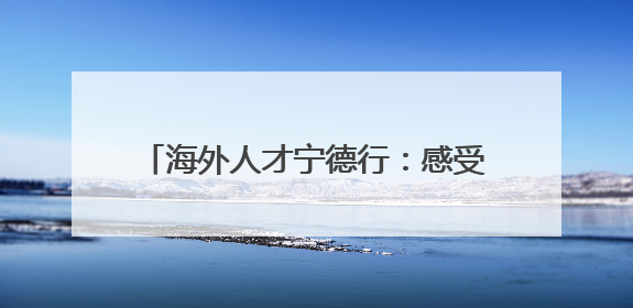 海外人才宁德行：感受产业发展与文化交融