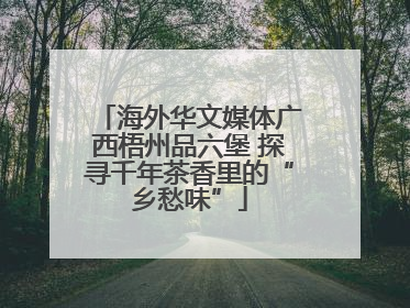 海外华文媒体广西梧州品六堡 探寻千年茶香里的“乡愁味”
