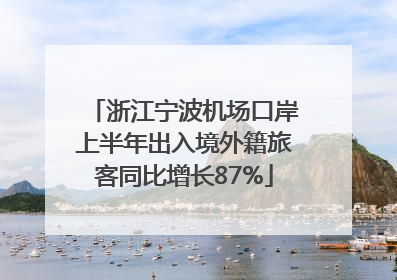 浙江宁波机场口岸上半年出入境外籍旅客同比增长87%