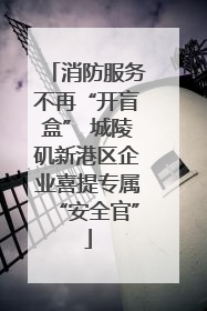 消防服务不再“开盲盒” 城陵矶新港区企业喜提专属“安全官”