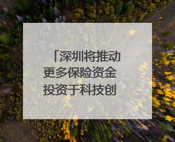 深圳将推动更多保险资金投资于科技创新｜聚焦深圳系列发布会