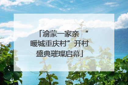 渝蒙一家亲 “暖城重庆村”开村盛典璀璨启幕