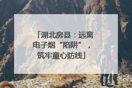 湖北房县：远离电子烟“陷阱”，筑牢童心防线