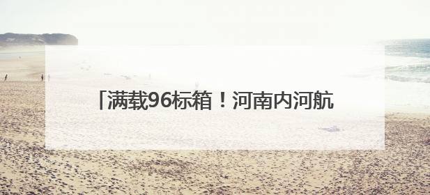满载96标箱！河南内河航运装载量最大集装箱船首航