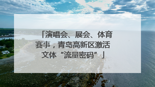 演唱会、展会、体育赛事，青岛高新区激活文体“流量密码”