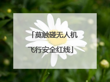 莫触碰无人机飞行安全红线