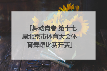 舞动青春 第十七届北京市体育大会体育舞蹈比赛开赛