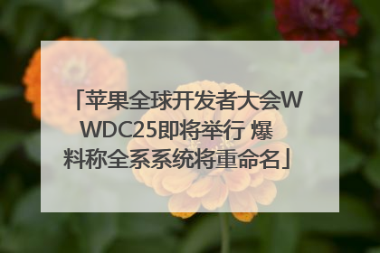苹果全球开发者大会WWDC25即将举行 爆料称全系系统将重命名