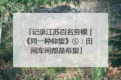 记录江苏百名劳模｜《同一种仰望》⑤：田间车间都是希望